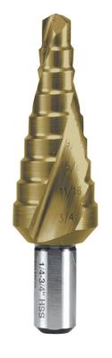 RUKO Spiral Step Drill Titanium 101703T 2-Flute 3/4