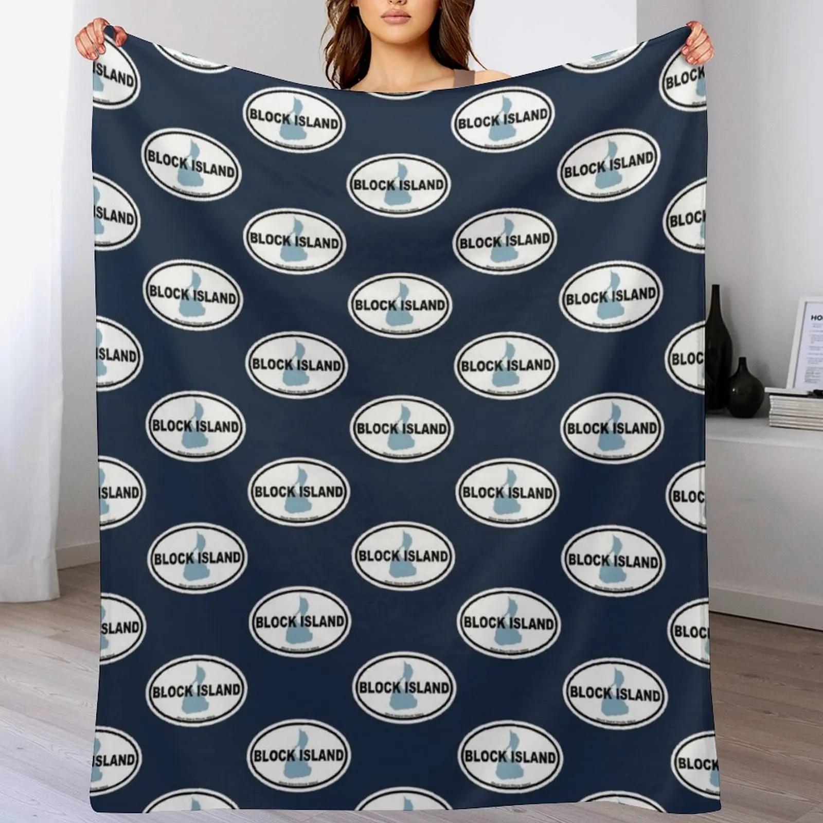 

Block Island Throw Blanket Stylish Decor Blanket Gift for Friends Roommate 102x76cm(40x30in)