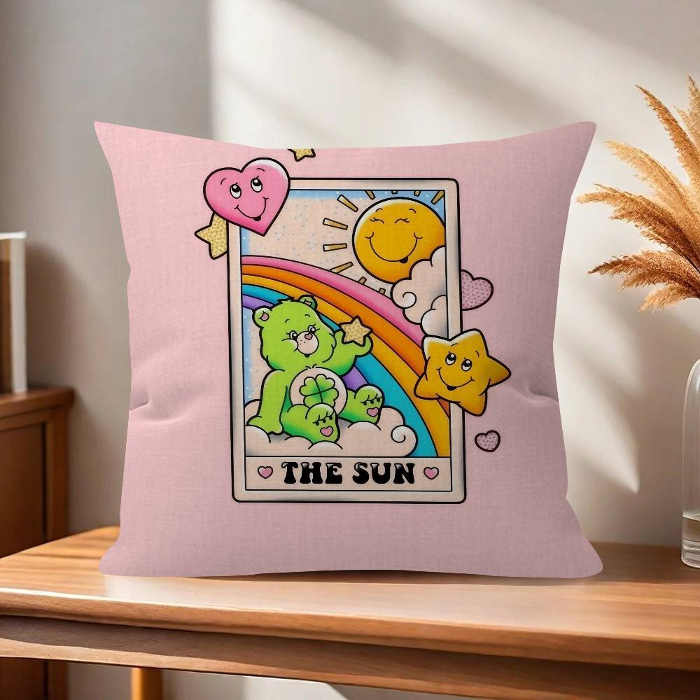 Cushion Cover Pillow Cover Decor Pillowcase Printed Cushion Case for Couch Cute CCare BBears