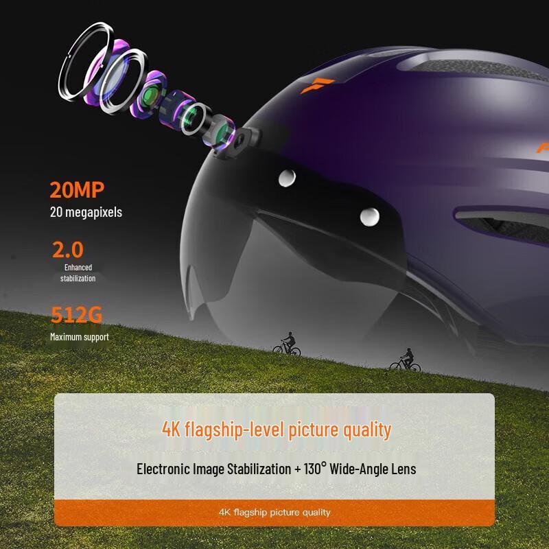 

Fosiwo Smart Cycling Helmet with 4K Camera