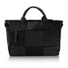 [DB DSBK DOUBLES BLACK] Doubles Black Driving Tote, 2-Wege-Tasche, SQUARES Serie JEW-3086 (Schwarz)