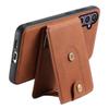 DENIOR D14 For Samsung Galaxy S24 Magnetic Case Card Slots Kickstand Phone Cover