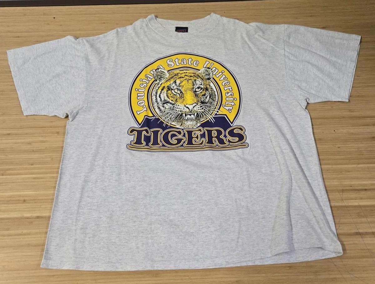 

LSU Tigers Shirt Mens 2XL Gray NCAA Football Graphic Tee Soffes Choice XL