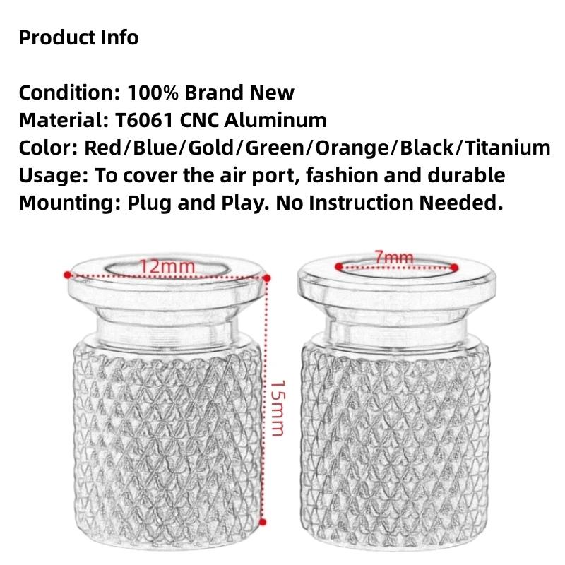 Motorcycle CNC Tire Valve Air Port Stem Cover Cap Plug Accessories For DERBI DERBI VARIANT SPORT R