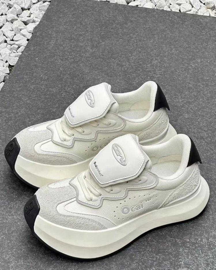 

[Youshilai] Niche Guochao white cloud shoes thick sole heightening design sense sports and leisure board shoes women 34