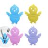 Chicken Cutlery Pouch Bags Chick Shape Cutlery Bag 4Pieces Cutlery Holder Utensil Sleeve Fork Tableware Silverware Holder Bag