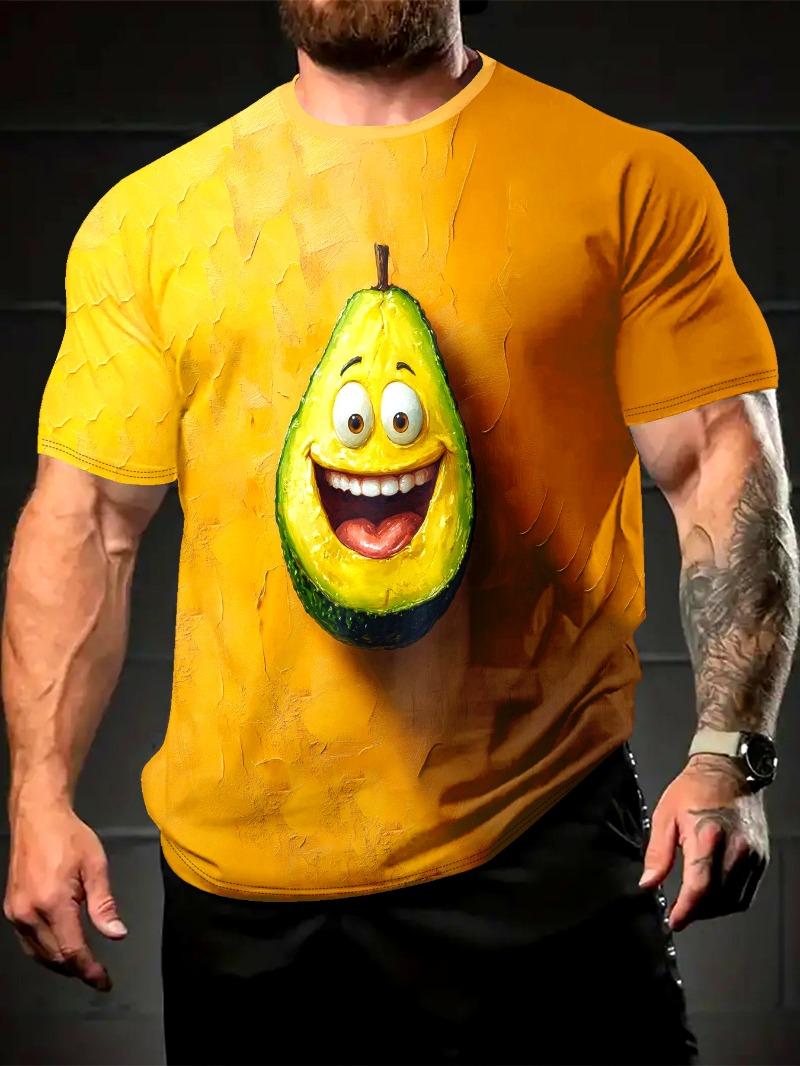 Cartoon Avocado Men s T-Shirt S