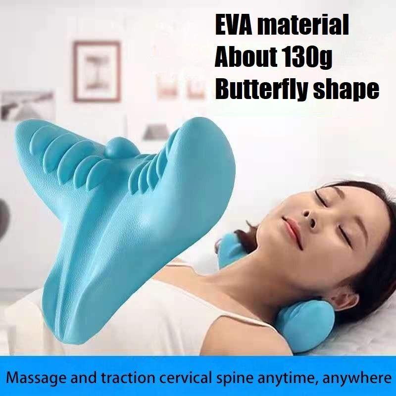 

Neck Head Shoulder Stretcher Relaxer Pillow Cervical Chiropractic Traction Device for Pain Relief Cervical Spine Alignment Gift