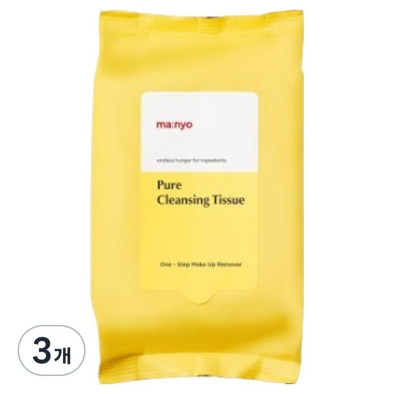 Manyo Factory Pure Cleansing Tissues, 20 sheets, 3 pcs