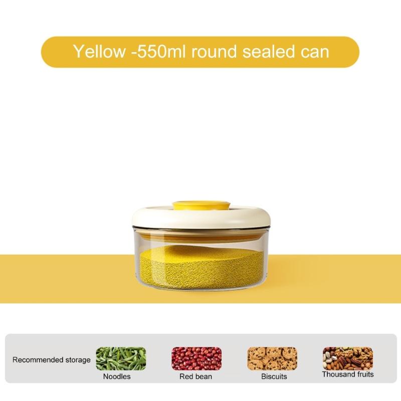 Stackable Kitchen Storage Container Press Lid Vacuum Seal Technology Space Efficient Designs for Food Preservation