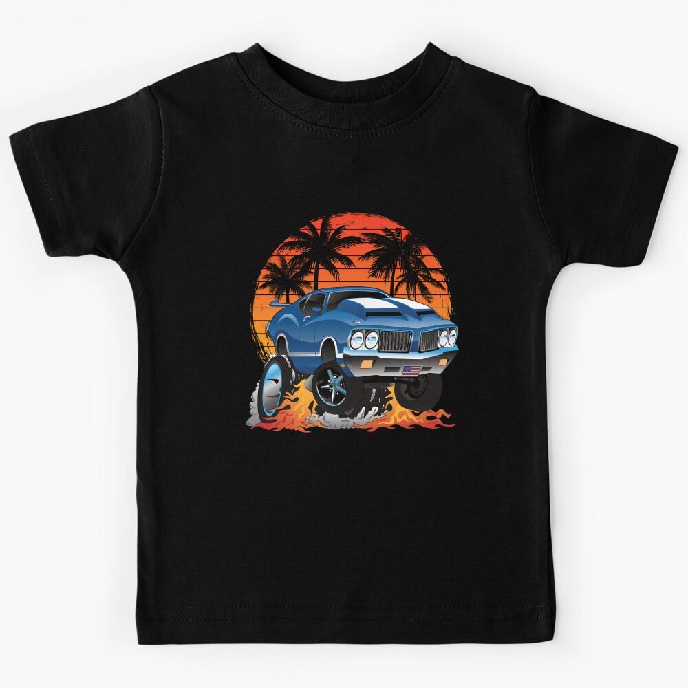 Muscle Cars Hot Rods and Street Machines Beach Vacations Kids T-Shirt 130