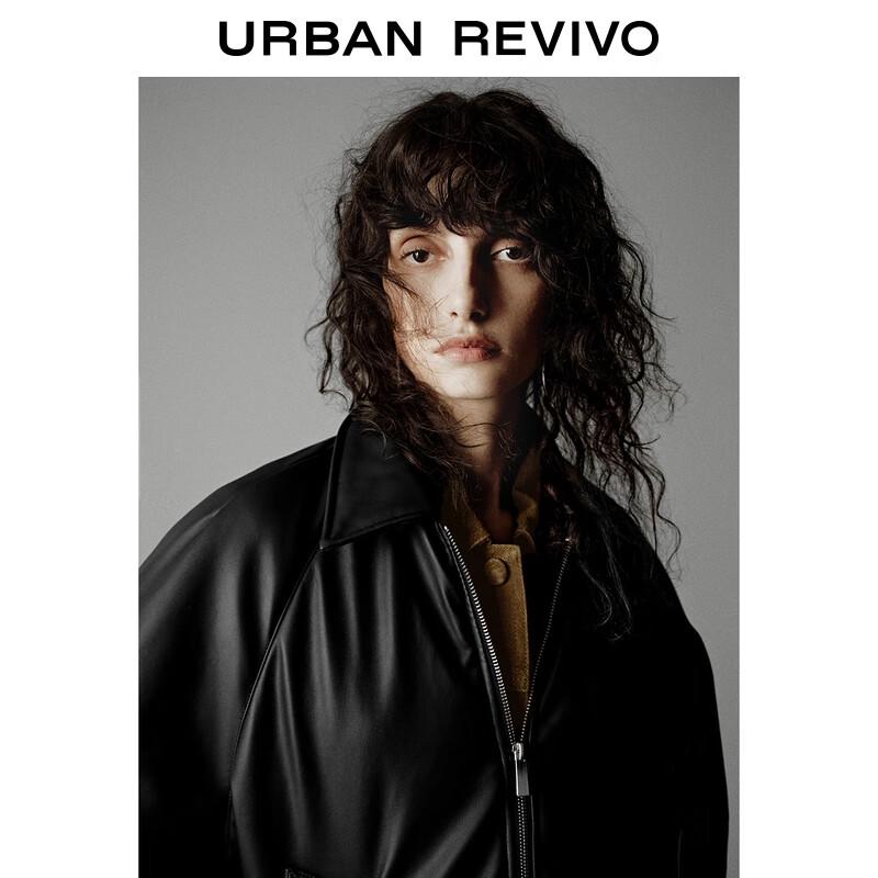 UR Women's Simple Lapel Zipper Cotton Jacket UWG150086