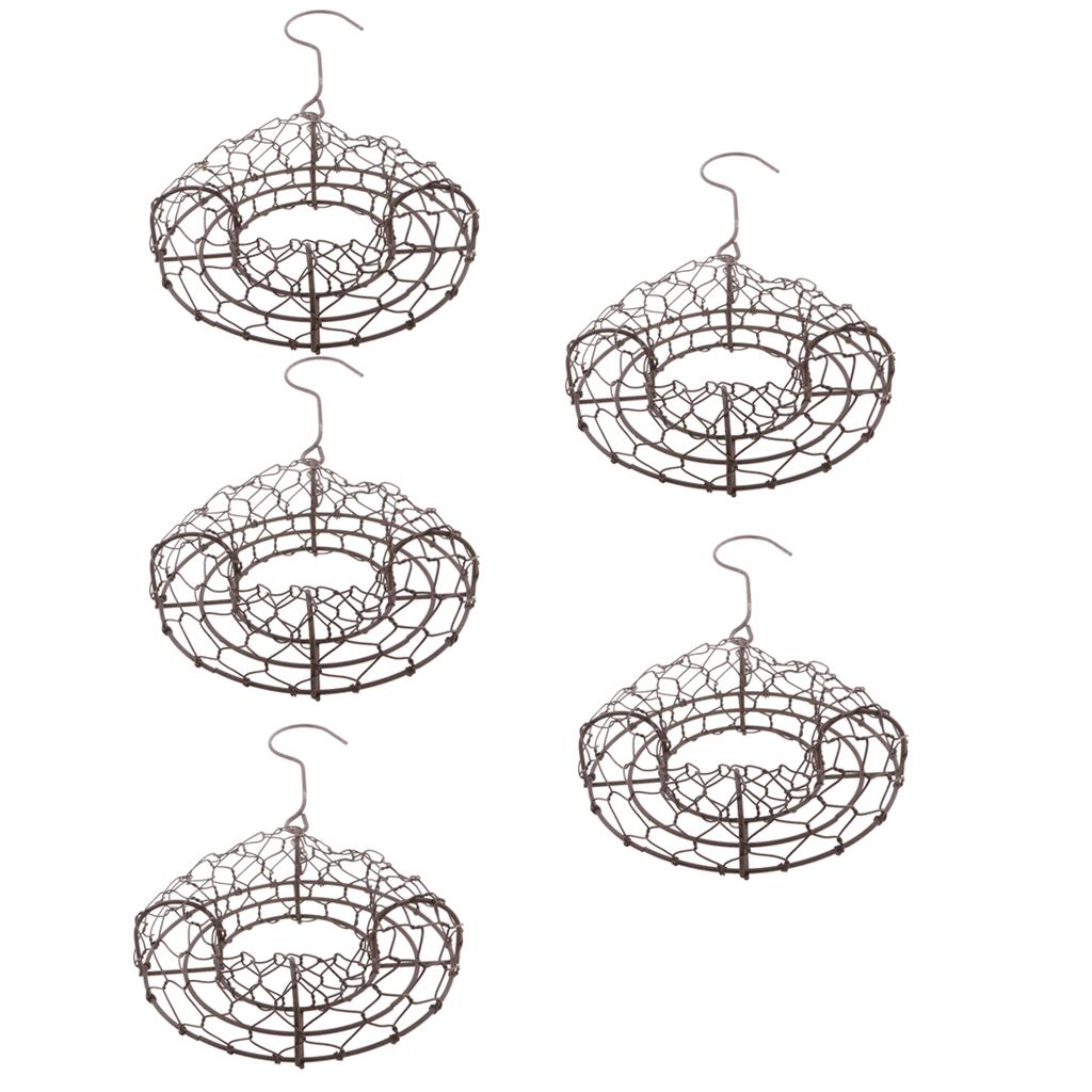 5x Shape Iron Wire Pot Rack Wedding Garden Decor