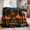 1pc Joker Chaos Flannel Throw Blanket - Lightweight Soft Warm All-Season Blanket for Sofa, Bed, Travel, Camping  L1029071