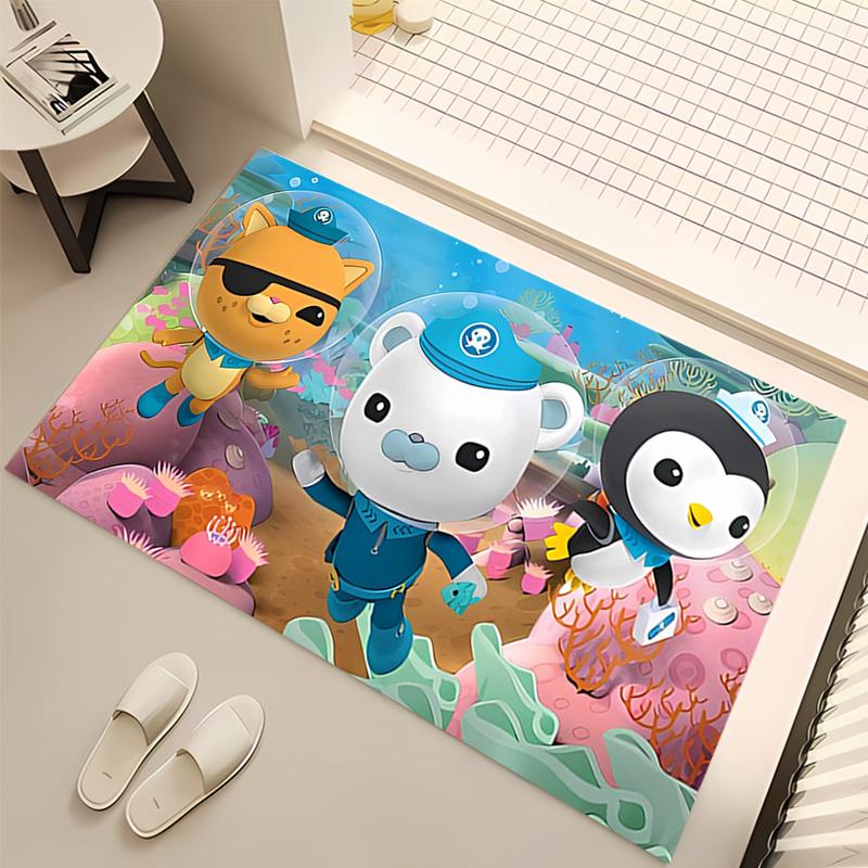 1pc The Octonauts2 Print Area Rug - Soft, Washable Non-Slip Indoor Mat, Living Room, Home Office Decorative Rug,Office Decorative