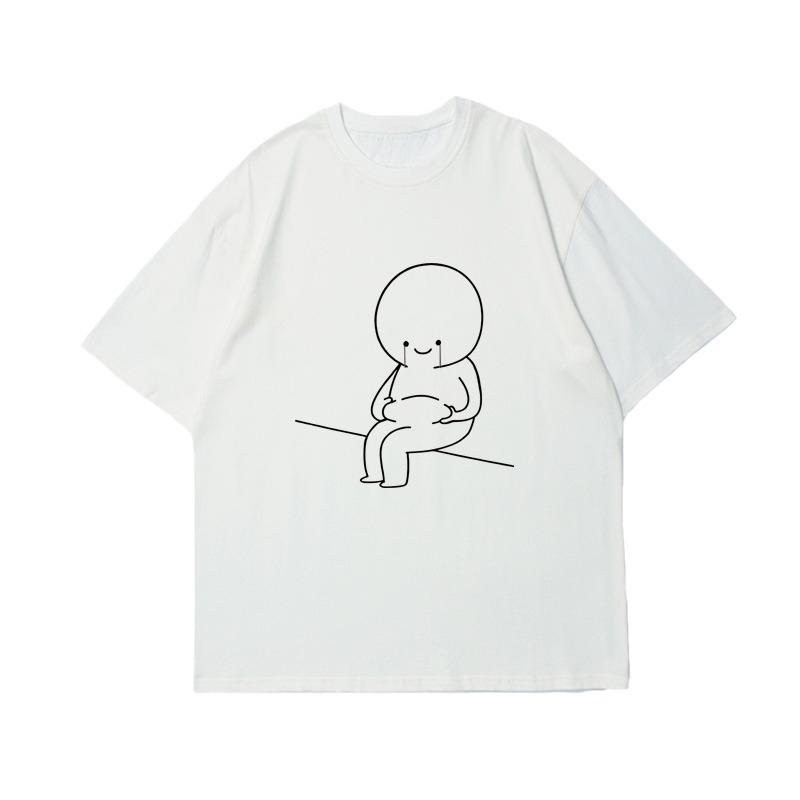 

Funny Little Fat Pinch Belly Print Tshirt Graphic Tshirt High Quality Mens and Womens Short Sleeve Tshirts Mens Sportswear S