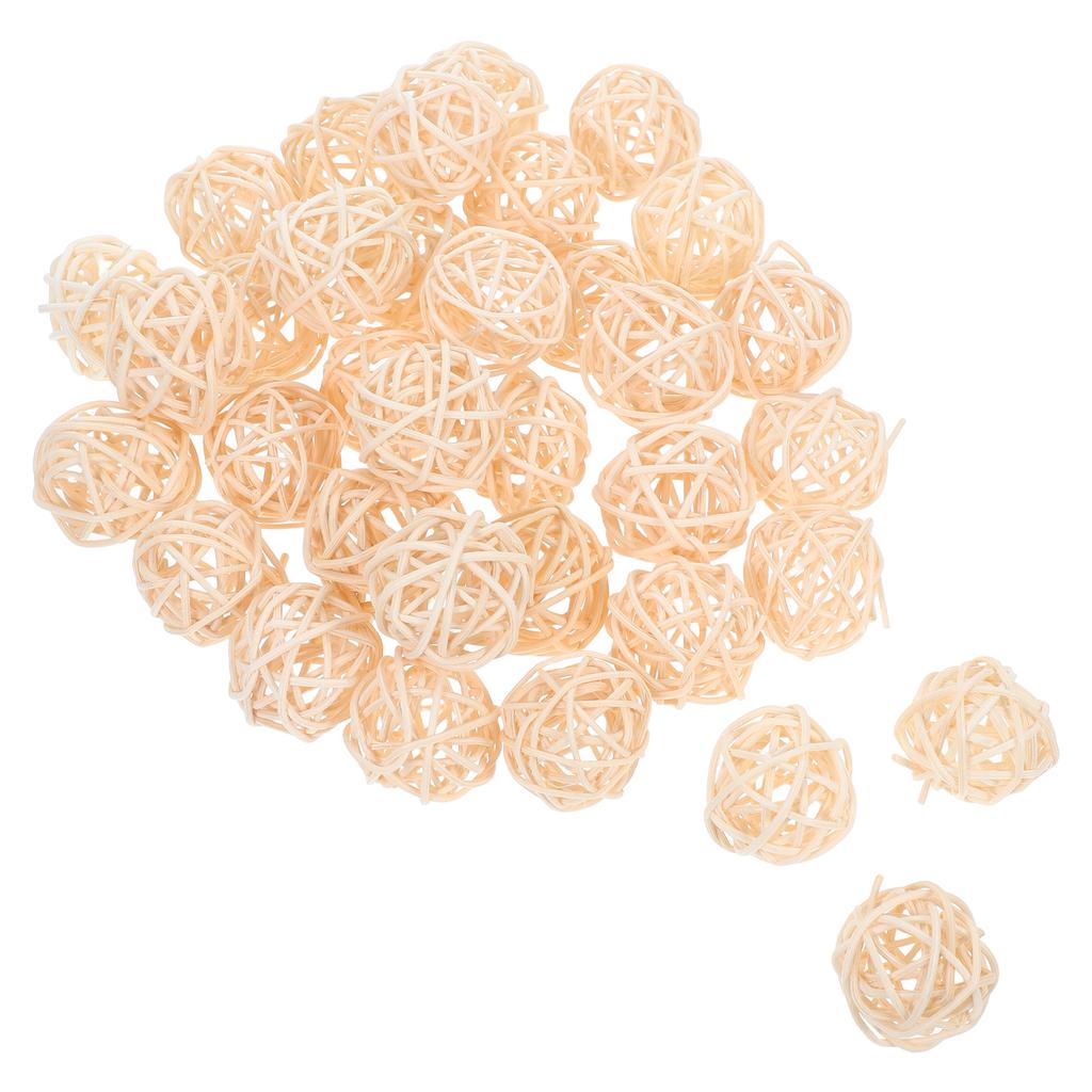 30 st rottingbollar DIY-tillbehör Heminredning Jul Korgflätade rottingbollar Julgransprydnad Bröllopsfesttillbehör