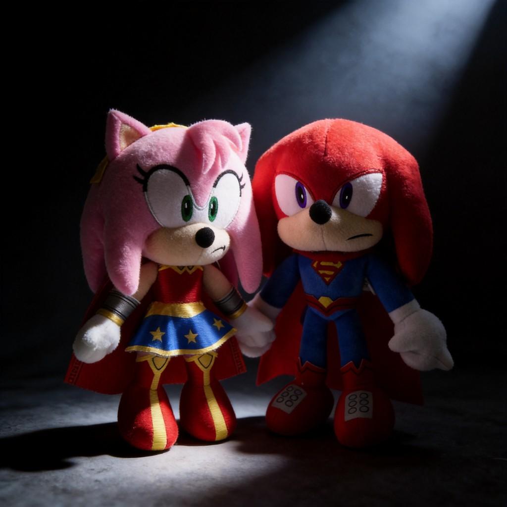 Sonic Super League Stuffed Animal With Short Plush For Playroom Decor And Gifts