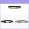 Womens Leather Belt Fashion Double Sided Business Casual Dress Waist Accessory For Office Wear