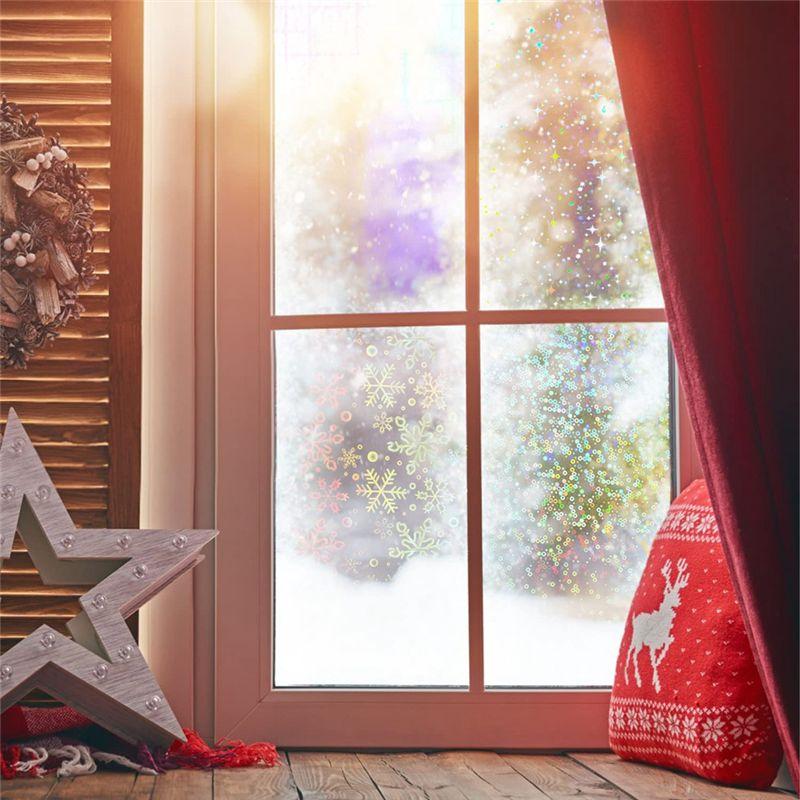 2025 Trend 18 Piece Holographic Stickers Self-Adhesive Transparent Film A4 Waterproof Sticker Covering Film Suitable For Windows