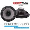 1PC 600W Car Audios Accesorios Inclinable Speaker Support 6 Inch 2Way Full Range Frequency Automotive Audio Music Speaker New