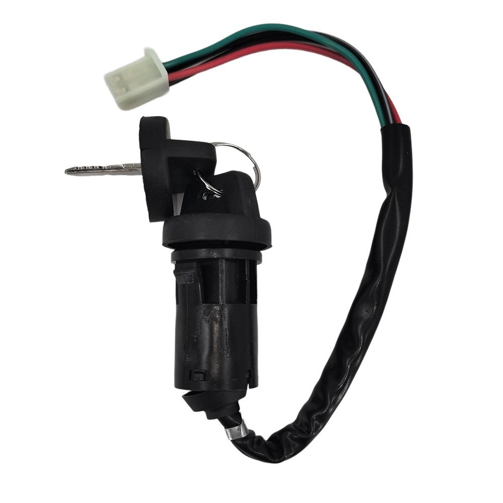 Ignition Switch Lock Key With 4 Wires or 3+2 Wires and Dustproof Cap or Not and for Universal Motorcycle Dirt Bike Pit Bike ATV