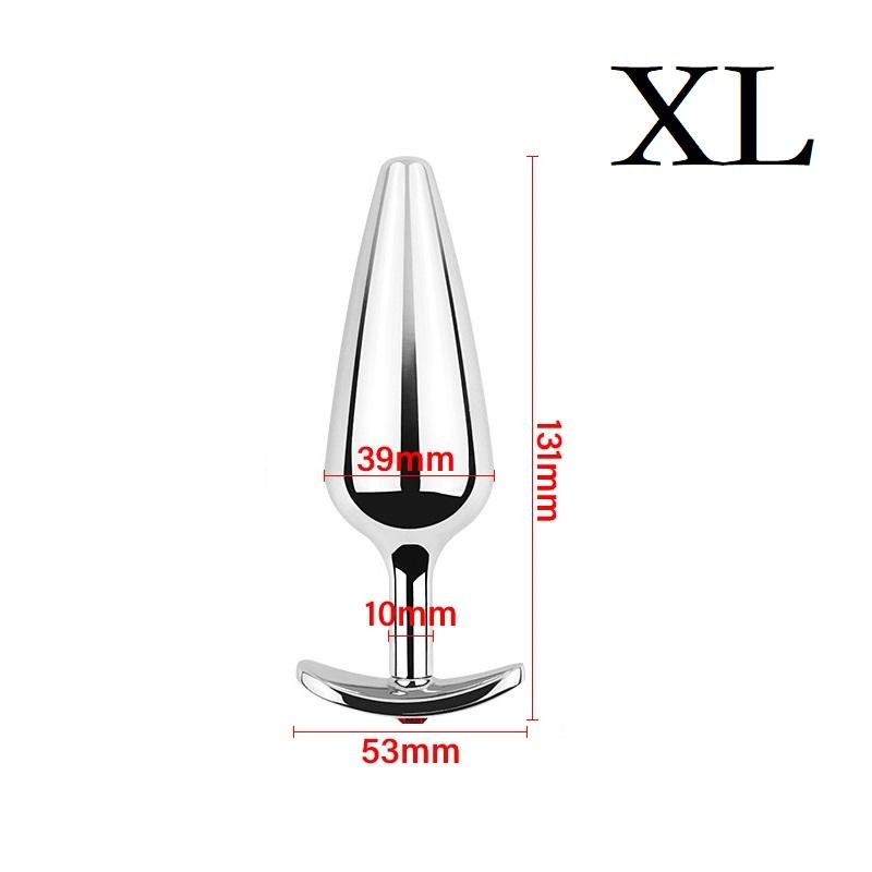 Conjunto de plugue anal de contas de metal pequeno grande plugue anal vestível joias dilatador dildo massageador de próstata brinquedo sexual homem mulher loja