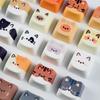 MAIMOOO Cute Cat Dog Keycaps MAO Profile 5/25Keys PBT Custom Creative Meow Head Keycap for Mechanical Keyboard Personalized Gift