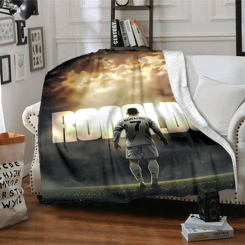 Ronaldos Number Seven Blankets Flannel Printed Breathable Warm Throw Blanket for Home Office Bedspreads 0708a146