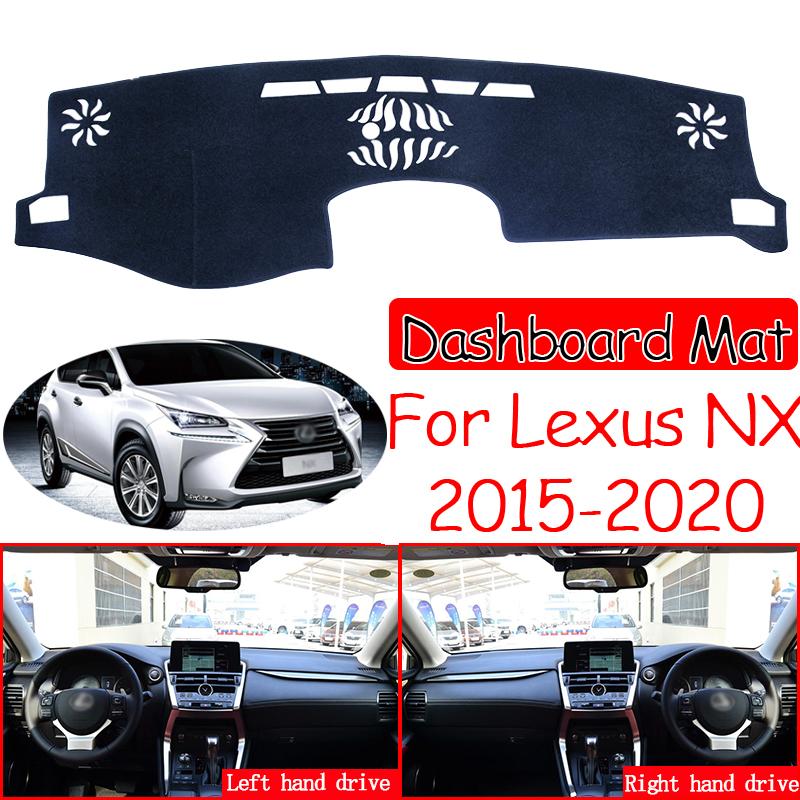 Anti-Slip Mat Dashboard Cover Sunshade Dashmat Accessories for Lexus NX NX200t NX300h NX200 NX300 200t 300h 200 300 2015~2020