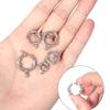 2pcs/lot Stainless Steel Round Claw Shape Spring Clasps Hooks for Bracelet Necklace Clasp Jewelry Making Connectors Supplies
