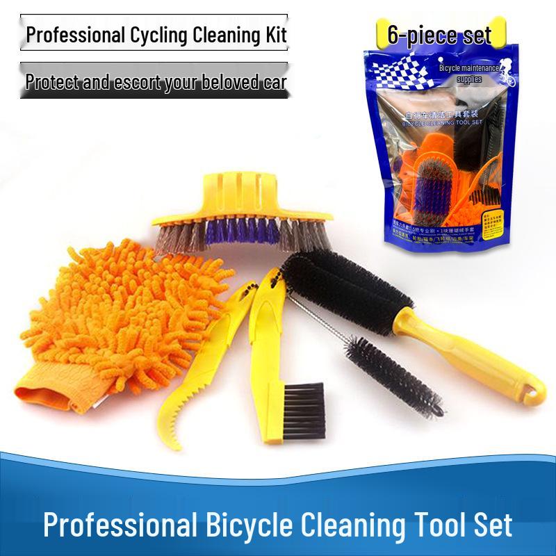 Bicycle Chain Cleaner & Maintenance Kit with Large Brush for Mountain Bikes
