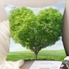 "Nature's Wonders Throw Pillow Covers - Mountain, Waterfall & Sunset Scenic Cushion Cases"