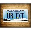 Personalized Alaska Themed Metal Decorative Tag Ideal for Home Decor (Only Decoration)