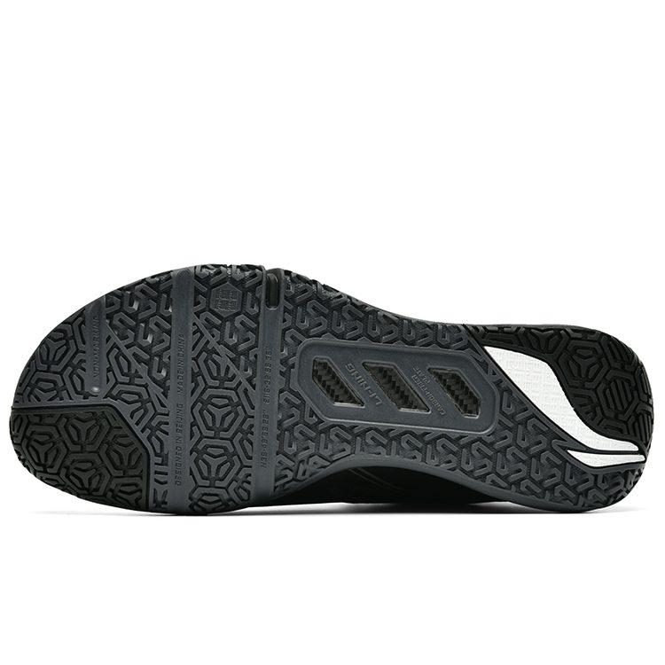 Li Ning Saga 2 Max Slip Resistant Abrasion Resistant Mid Top Badminton Shoes Unisex Black AYAT001-2