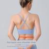 Foreign Trade Cross-Border Fashion Sports Bra with Chest Pad Bubble Wrap Fitness Quick-Drying Intimates Beautiful Vest Yoga Clothes Suit Women
