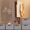 Houndstooth Non-woven Fabric Storage Box for Clothes - Desktop, Wardrobe, and Home Organization Drawer Frame