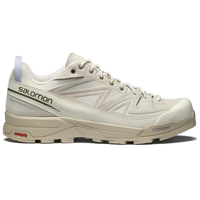 SALOMON X-ALP Leder Mandelmilch Unisex Sneaker Cremeweiß-Pfeffer L47596200