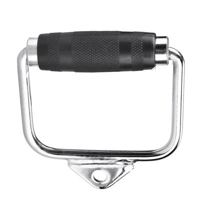 Tricep Handle with Rubber Grip, Metal D Handle Cable Exercise Cable Machine Rope Attachment Multi Gym Crossover Machine