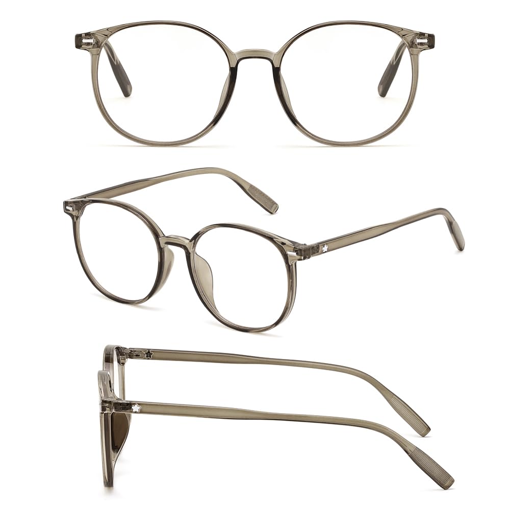 FEISEDY Blue Light Blocking Fashion Photochromic Outdoor Transparent Indoor Computer Ultra UV Wellington Stylish for Men and B1238 Glasses, Glasses,