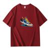Summer Best Selling Men's 100% Cotton T Shirt Loose Fit Casual Round Neck Short Sleeved T Shirt with Printed Pattern