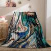Marmor Decke Abstrakt Geometrisch Fleece Flanell Überwurfdecke Weich Warm Leicht Decke für Couch Sofa Geschenk für Mädchen Jungen