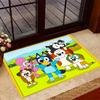 Tappeti Antiscivolo a Tema Amici Colorati di Bluey - Arredamento per la Casa in Poliestere, Adatti per Camere da Letto, Soggiorni, Ingressi, Studi e Decorazioni
