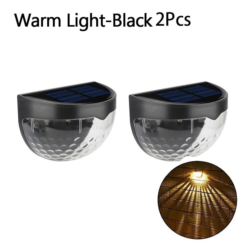 Solar Hedge Light 6LED Half Round Ladder IP65 Waterproof Courtyard Garden Balcony Wall Lamp Induction Decoration Lighting Bright