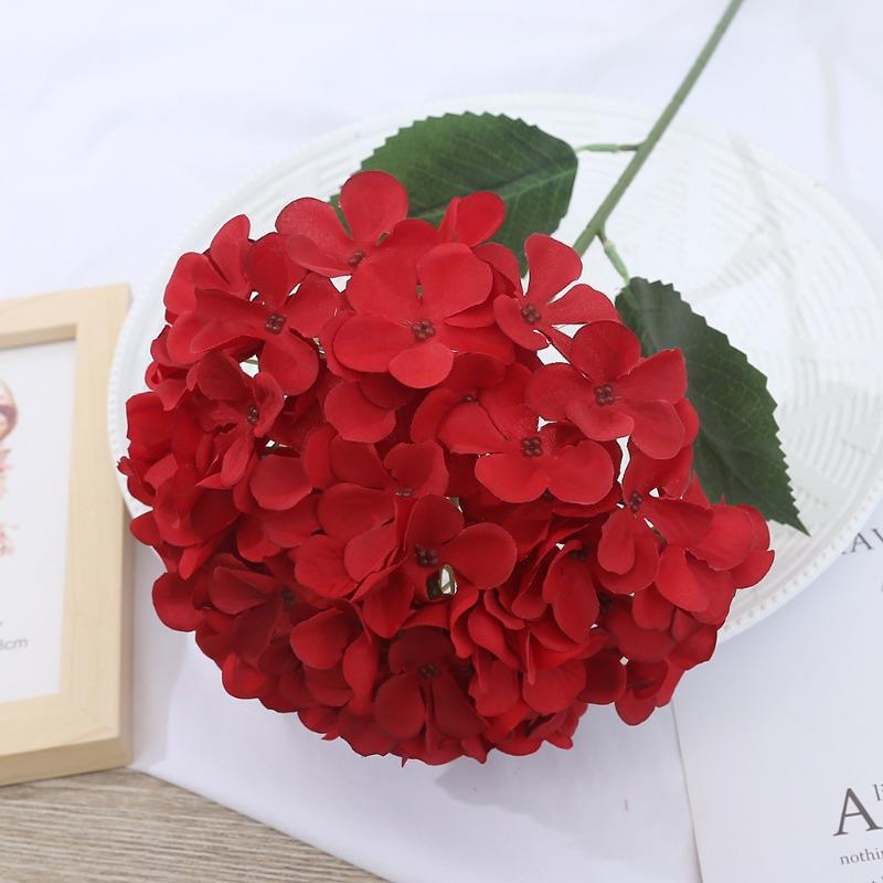 Artificial Flower, Large Hydrangea, High-end Touch, Moisturizing Hydrangea, Hotel, Artificial Wedding Floral Decoration, Artificial Flower
