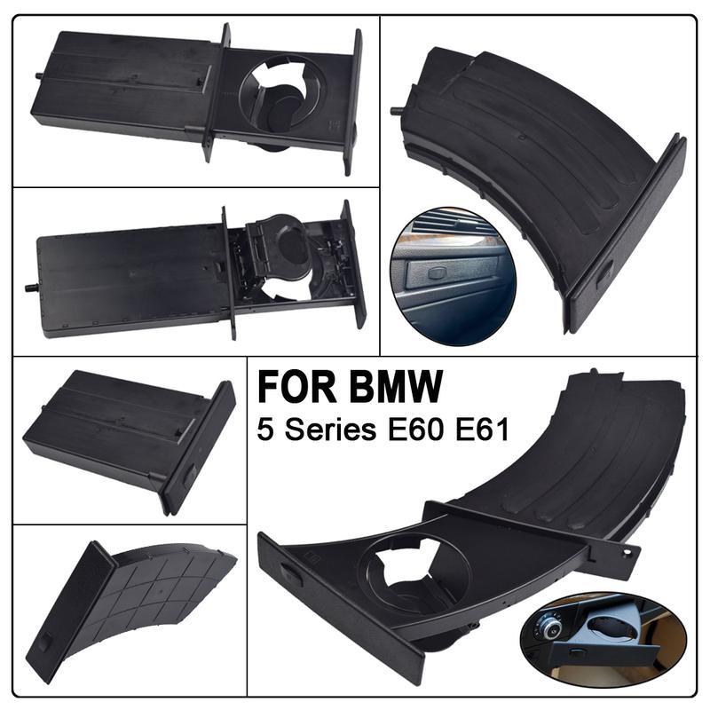 For BMW 5 Series E60 E61 M5 525i 528i 530i 535i 550i 2004-2010 Car Front Center Console Water Cup Drink Holder 51459125622