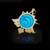 New Teyvat Vision Fontaine Water God Focalors Lyney and Lynette Keychain Luminous 7 Element Eye Of God Toy KeyRing