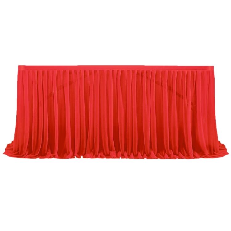 Delicate Pearls Tulle Table Skirt For Weddings Easy Assembly Table Drape Decorative Table Cloth for Formal Occasion Setup