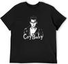 T-Shirt alla Moda Cry Baby Johnny Depp John Waters Film Retro Nero
