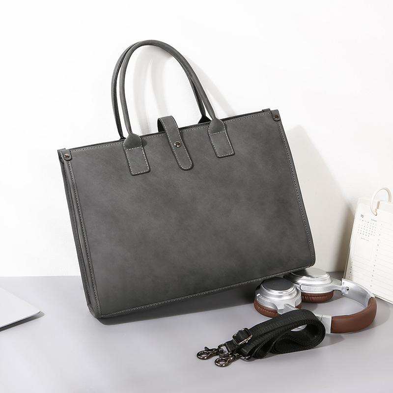Herren Businesstasche Modische Aktentaschen Hohe Qualität PU-Leder Mann 14  Laptop Tragbare Tasche Große Kapazität Herren Handtasche Umhängetaschen
